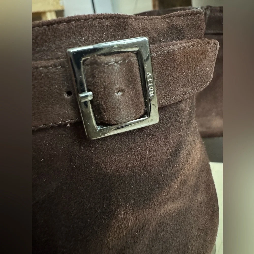 Bally Brown Suede Boots Made In Italy